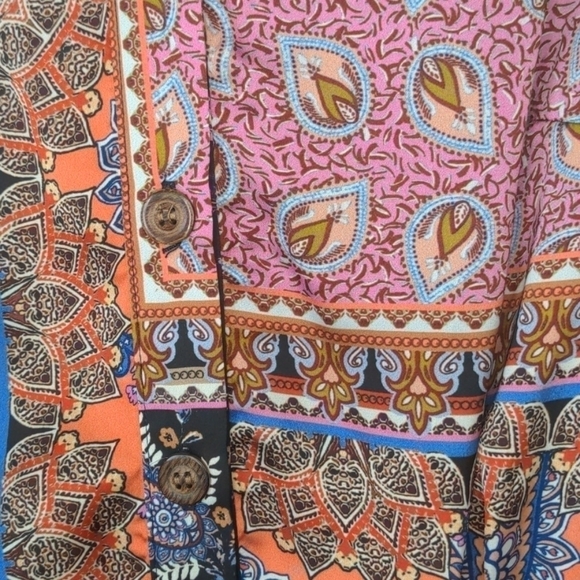 𝅺petersyn Agnes Paisley Print Shirt Dress NWT - Picture 10 of 14